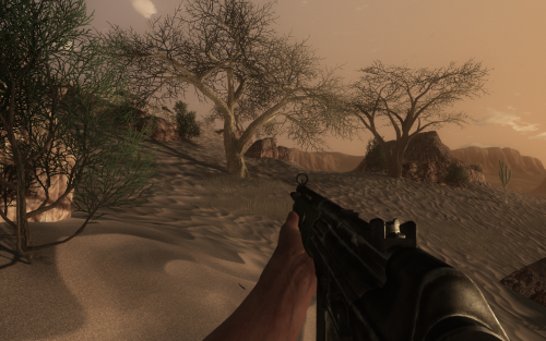 Scrennshot aus Far Cry 2 mit sehr hohen Einstellungen sowie 4xAA.