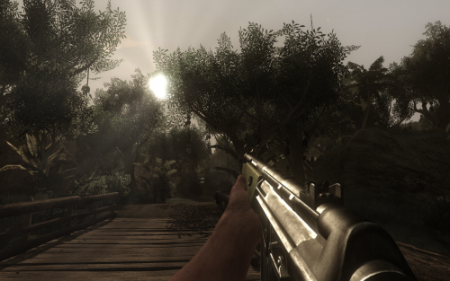 Scrennshot aus Far Cry 2 mit sehr hohen Einstellungen sowie 4xAA.