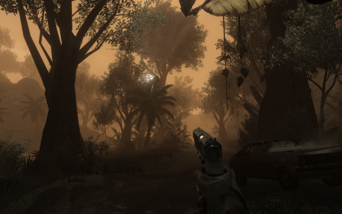 Scrennshot aus Far Cry 2 mit sehr hohen Einstellungen sowie 4xAA.