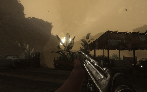 Scrennshot aus Far Cry 2 mit sehr hohen Einstellungen sowie 4xAA.