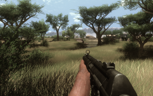 Scrennshot aus Far Cry 2 mit sehr hohen Einstellungen sowie 4xAA.