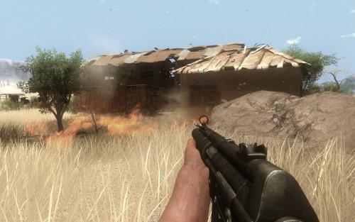 Scrennshot aus Far Cry 2 mit sehr hohen Einstellungen sowie 4xAA.