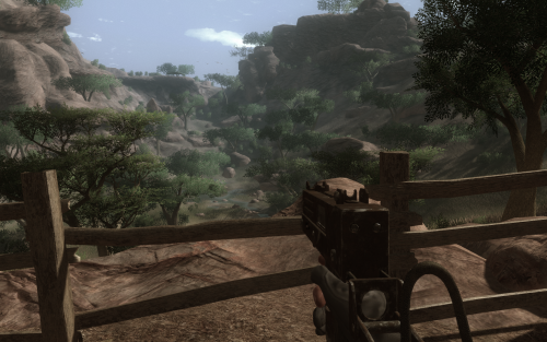 Scrennshot aus Far Cry 2 mit sehr hohen Einstellungen sowie 4xAA.